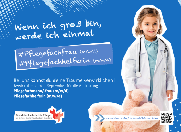 Berufsfachschule für Pflege Anzeige Azubi